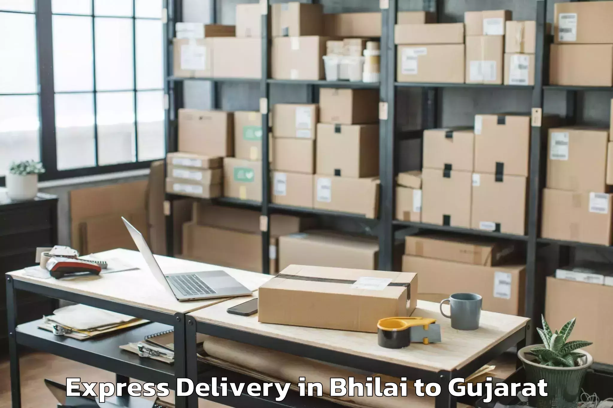 Book Your Bhilai to Okha Express Delivery Today